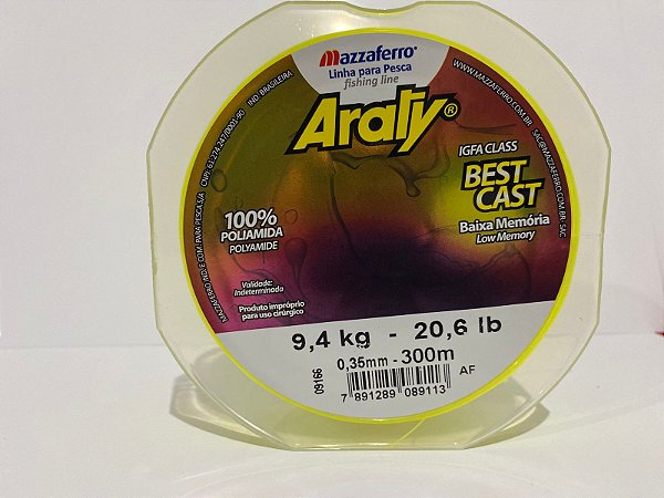 Linha Araty Best Cast Amarela 300m 0.35mm