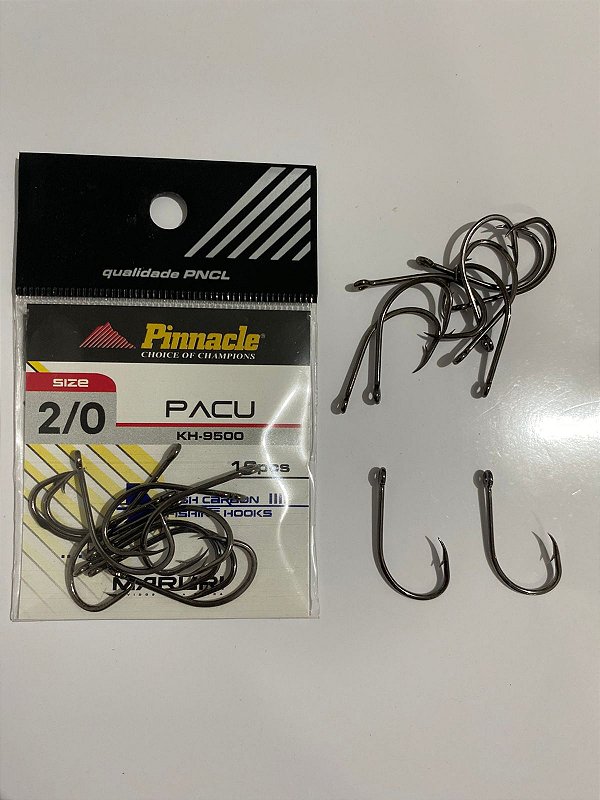 Anzol Pinnacle Pacu BN 2/0 c/10 unidades