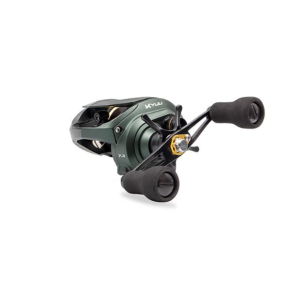 Carretilha de Pesca Tork Kyuu 7.3:1 – 11 Rolamentos em Aço Inox, Chassi de Carbono Lado Direito