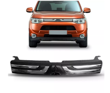 Grade Dianteira Mitsubishi Outlander 2014 2015 Com Friso Cromado