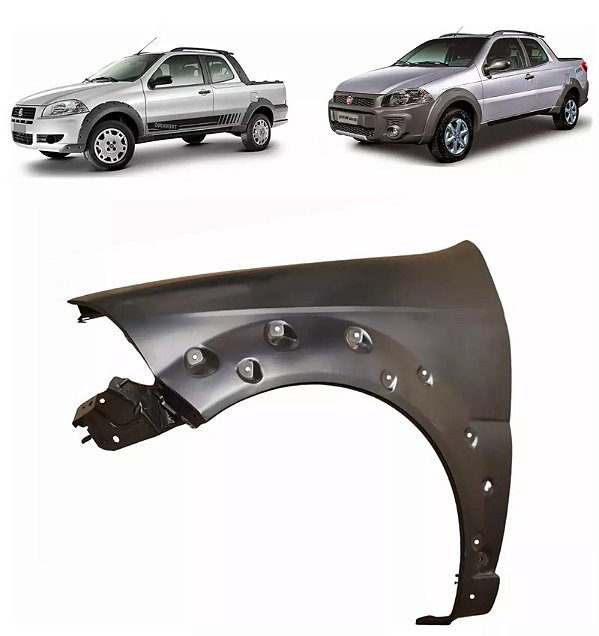 Paralama Fiat Strada Working 2014 2015 2016 2017 2018 2019 2020