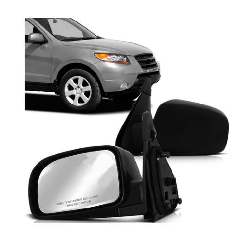 Retrovisor Hyundai Santa Fé 2007 2008 2009 2010 2011 2012 2013 Elétrico Sem Pisca