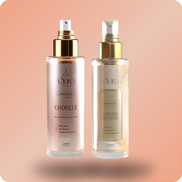 Kit 2 Body Splash 200ml (Choelle & Lumière Intense) - Clara Parfums