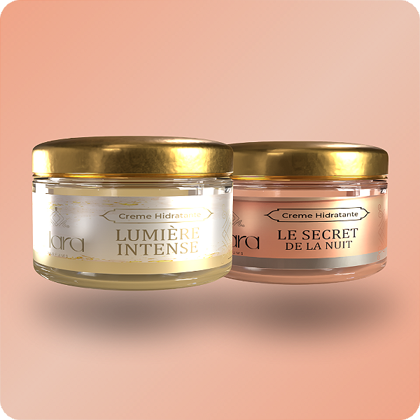 Kit 2 Hidratantes 300g (Lumière Intense & Le Secret) - Clara Parfums