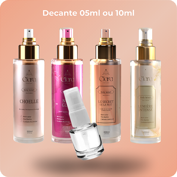 Kit 4 Decants (Le Secret + Nova Glow + Choelle + Lumière Intense) - Clara Parfums
