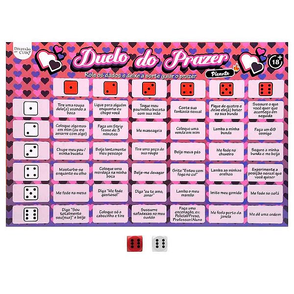 Jogo Duelo do Prazer Romântico ou Picante
