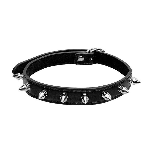 Coleira Bondage Choker com Pinos
