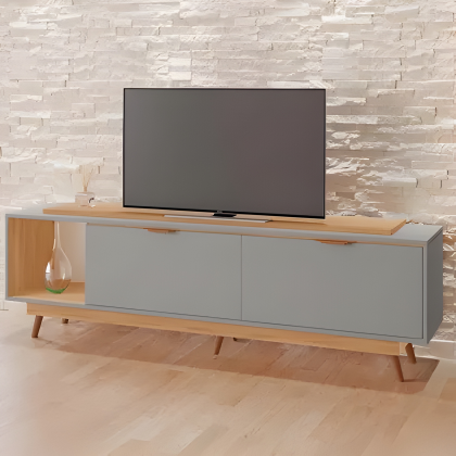 RACK POLIANA GRAFITE / FREIJO