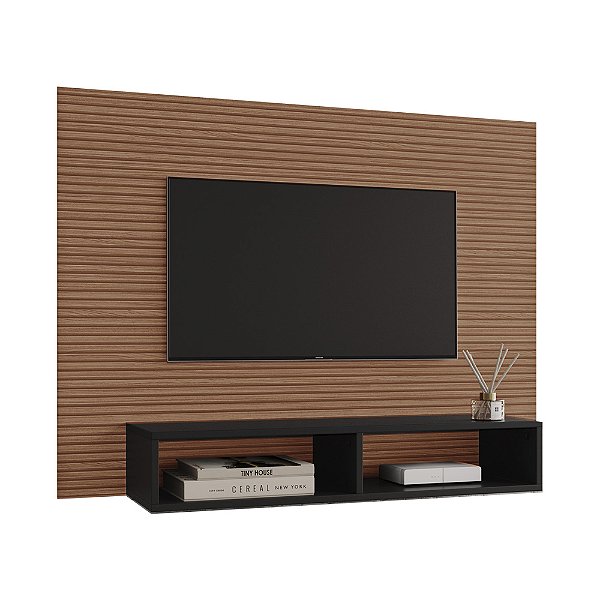 PAINEL FLAVIA P/TV ATÉ 43'' - RIPPAS / PRETO