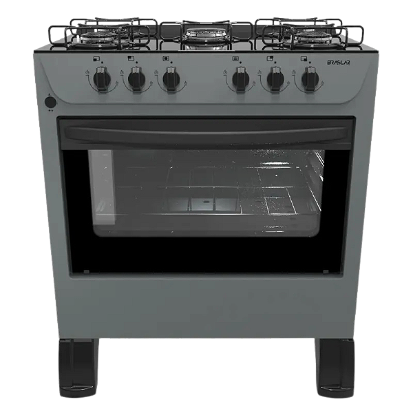 FOGAO 05 BOCAS CARINA BRASLAR - TITANIUM