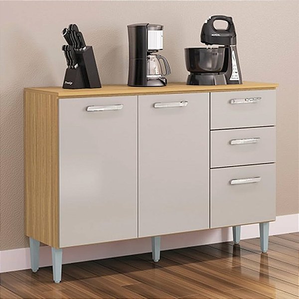 BALCAO LAVINIA 3P2G C/TAMPO - DM/OF