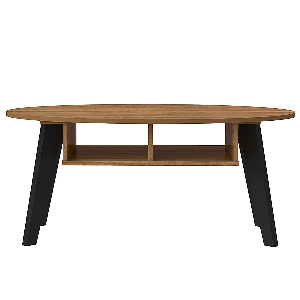 MESA CENTRO DIVA COR PINHO/PRETO