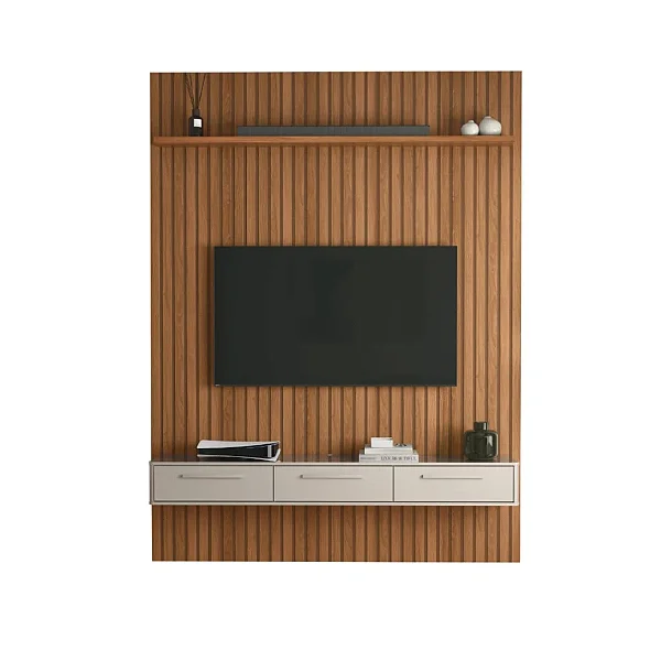 Conjunto Painel Frisado Oslo Jequitiba + Bancada Bali 1.9