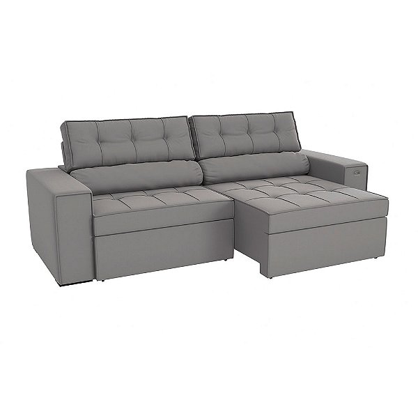 ESTOFADO NILO VELUDO DELUXE TITANIO