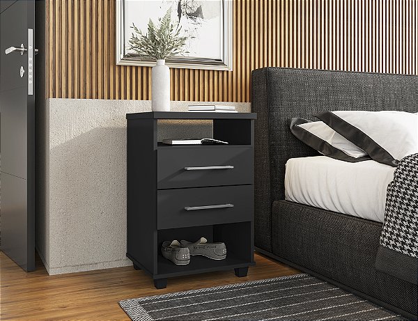 MESA DE CABECEIRA VALENTE - PRETO