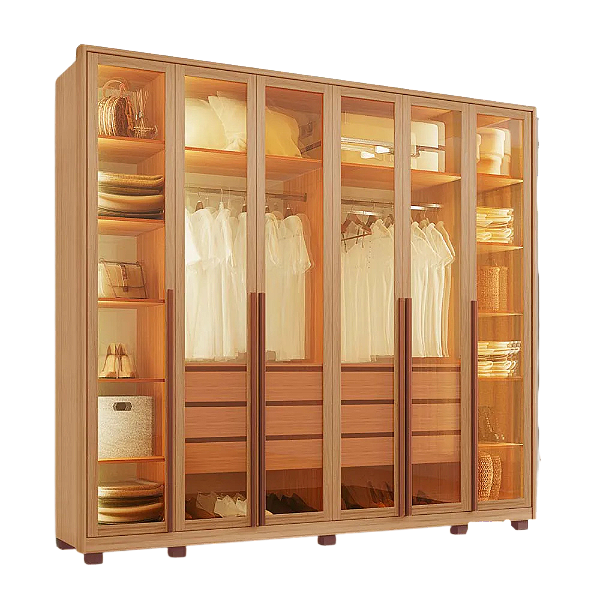 Roupeiro Reflecta 06 Portas Freijo/Freijo