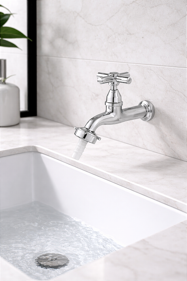 TORNEIRA VEDANTE 1130 1/2 P/ 3/4 C 31 STANDER BICO ABS 12 CM