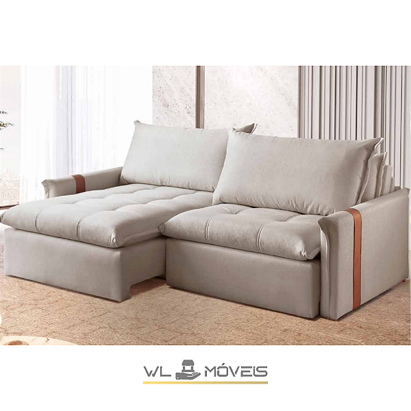 Sofá Retrátil WLSLIZ c/ 6 Opções de Tamanhos