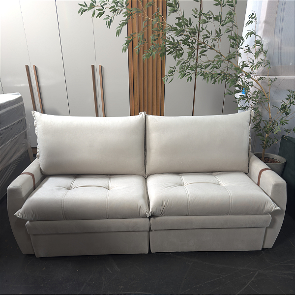 Sofá Retrátil WLS26 c/ Baú Embutido