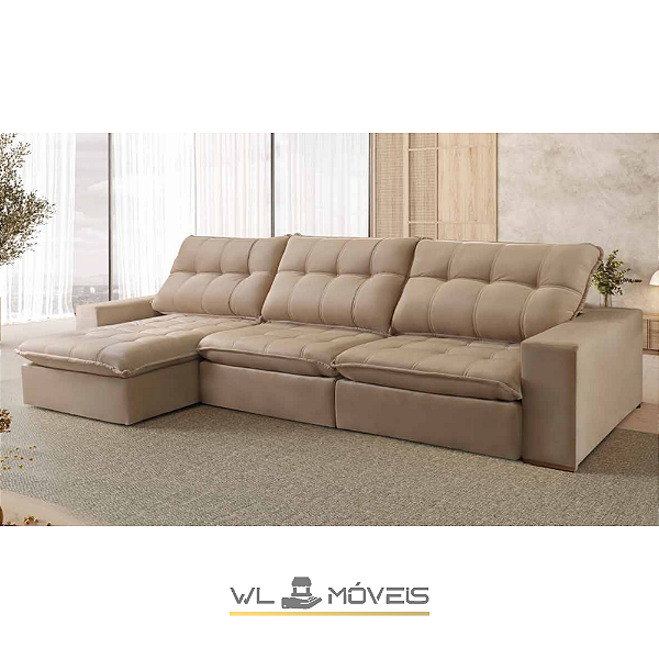 Sofá Retrátil WLSPR c/ Super Chaise
