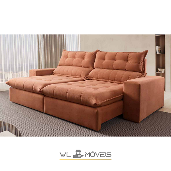 Sofá Retrátil WLS19 - Acompanha Almofadas