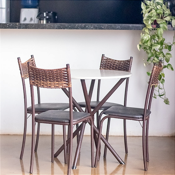 Conjunto de Mesa WLM07 c/ 4 Cadeiras