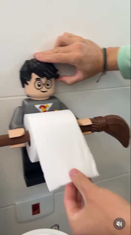 Suporte para papel higiênico Harry Potter