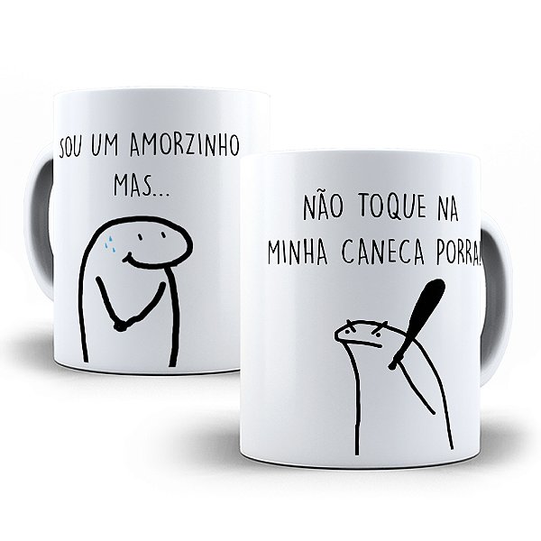 Caneca Meme Flork Porcelana 325ml - Sou Um Amorzinho