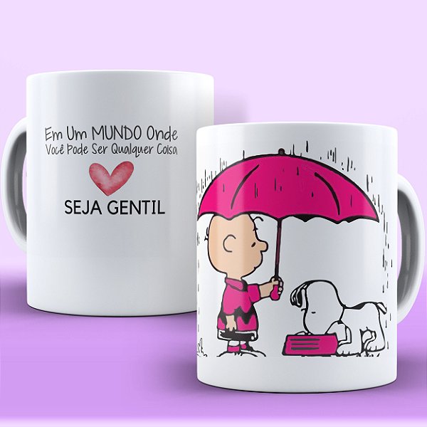 Caneca de Porcelana Personalizada - Snoopy