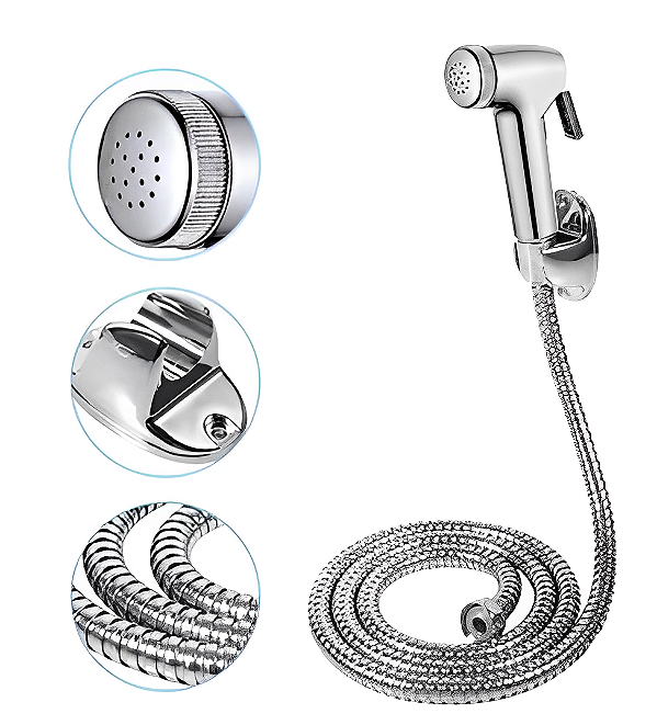 Ducha Higiênica Cromada 100% Completa Luxo Metal Inox - Neverdie Store