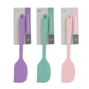 Espátula de Silicone e Ferro 37X5,3cm Cores Sortidas