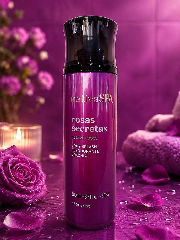 Body Splash Nativa Spa Rosas Secretas 200ml