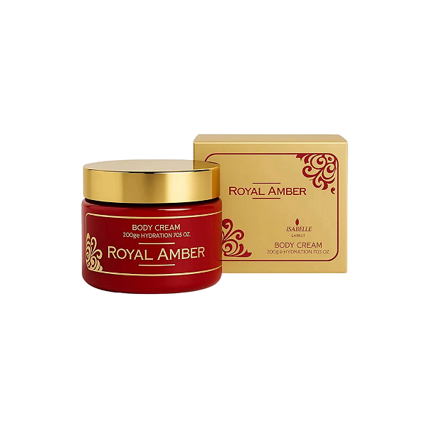 Pasta Royal Amber Isabelle La Belle Creme Hidratante Corporal Perfumado - Alta fixação e rendimento 200ml