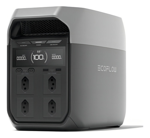 Ecoflow Delta 3 1800w 1024wh - 220v - Estação De Energia Portátil Gerador Solar Nobreak Ups 10ms