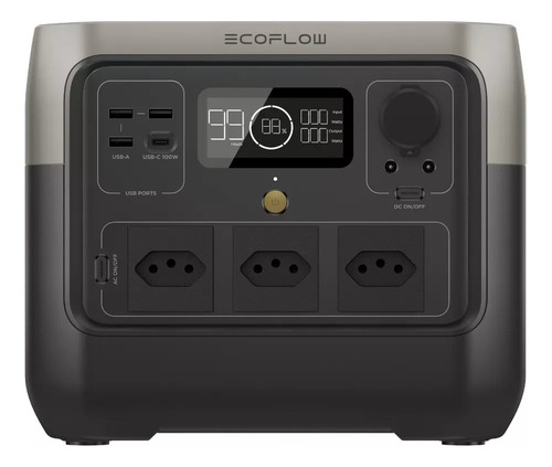 Ecoflow River 2 Pro - Estação De Energia Portátil 1600w / 768wh 127v Br