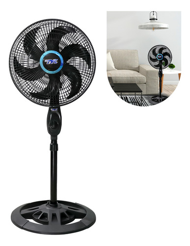 Ventilador Piso Ajustável De Coluna Eco Turbo Silencioso 40 Cm 127v