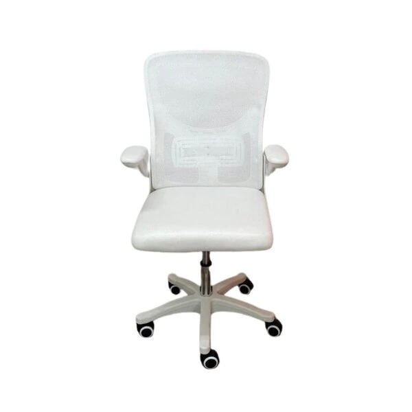 Cadeira Escritório Diretor Tela Mesh Braço Regulável Ajuste Lombar Bogotá Branco