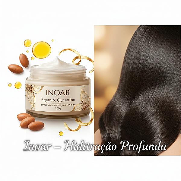 Máscara Hidratante com Argan & Queratina 300g