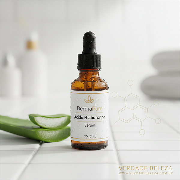 Sérum com Ácido Hialurônico 50ml – DermaPure | Hidratação Profunda e Anti-Idade