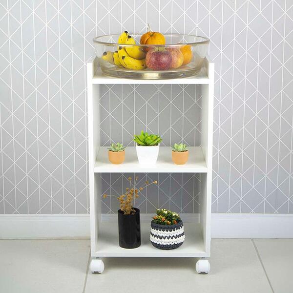 Nicho Organizador Multiuso Móvel Para Cozinha Com Rodinha 40cm