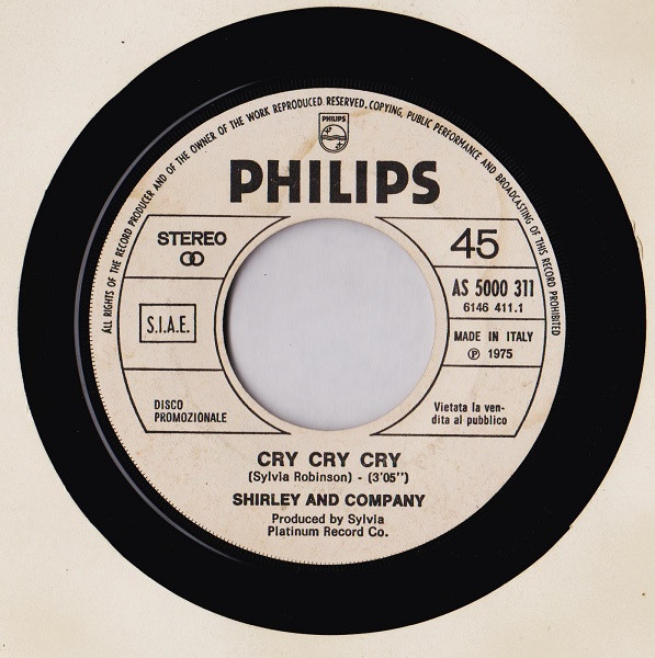 Shirley & Company, Maurizio Arcieri - Cry Cry Cry / Scusa