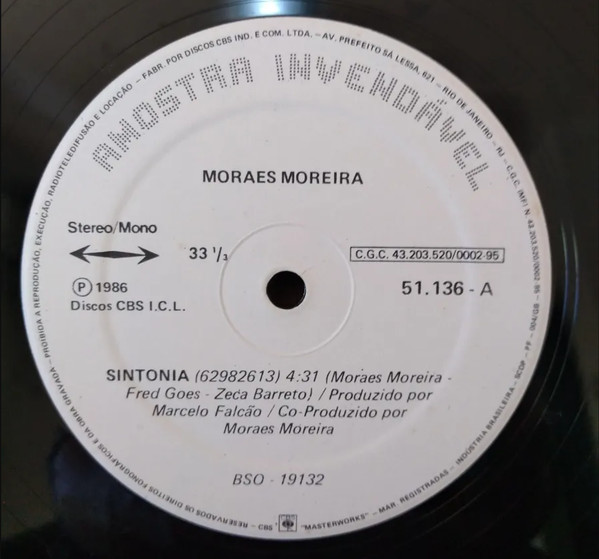 Moraes Moreira - Sintonia