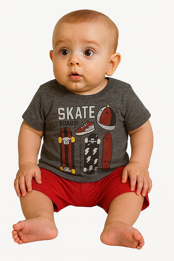 Conjunto Infantil Masculino Skateboard Malwee