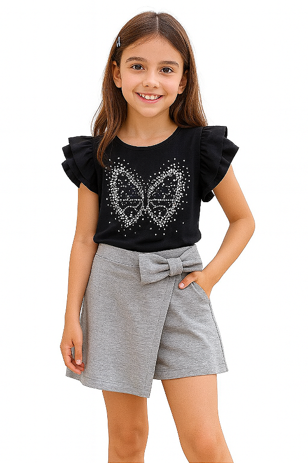 Conjunto Infantil Glam Borboleta