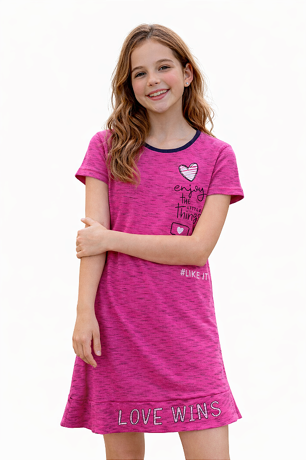 Vestido Juvenil Elian Love Wins Pink