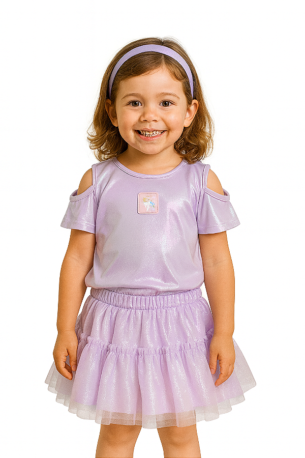 Conjunto Infantil Glitter Princess