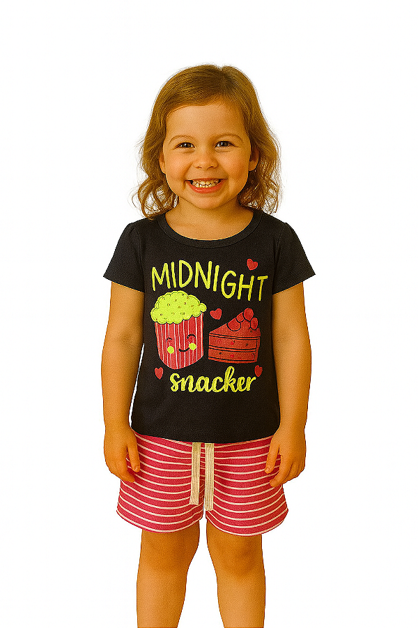Pijama Infantil Noite Divertida Midnight Snacker