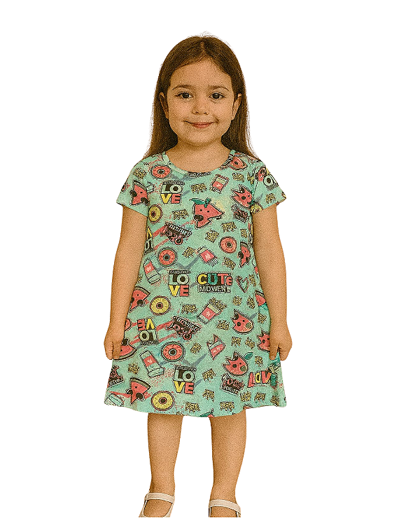 Vestido Infantil Fun Pop Colors