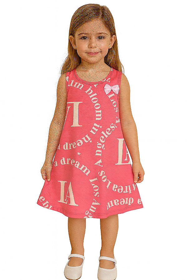 Vestido Infantil Little LA Dream