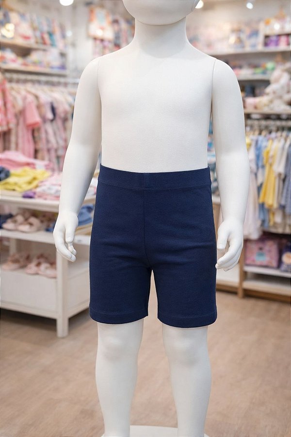 Bermuda Infantil Ciclista Azul Marinho